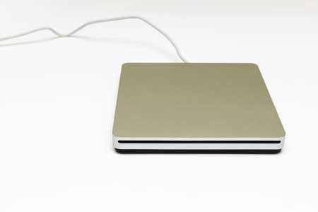 external computer drive for reading laser discsの写真素材