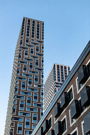 Moscow, Russia - March 02, 2022: new apartment building. high quality photoの写真素材