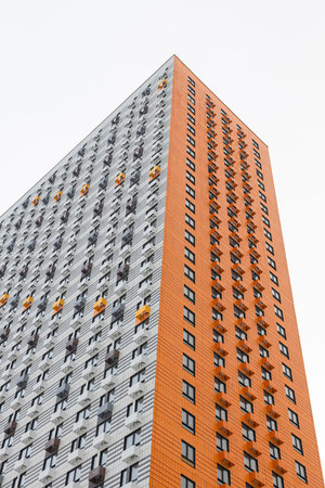 modern apartment high-rise building in the city. modern apartment building. high quality photoの写真素材