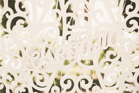 Decorations for the wedding ceremony. Beautiful flowersの写真素材