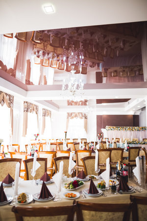 Decorations for the wedding ceremony. Beautiful flowersの写真素材