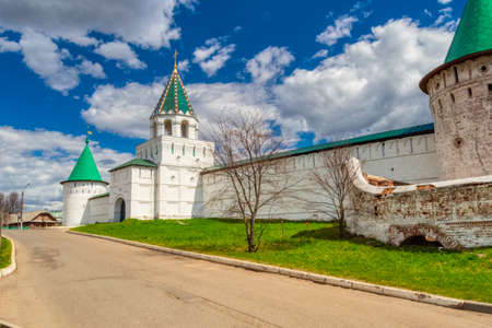 Ipatiev monastery on a Sunny summer day against the blue sky. Golden ring of Russia. Kostroma, Russia-May 2018のeditorial素材