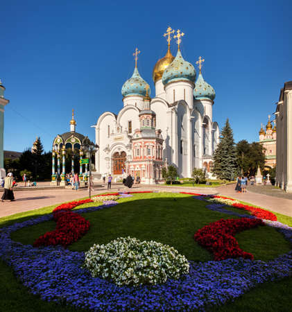Holy Trinity-St. Sergius Lavra. Russian Russian monastery of the Trinity-Sergius Lavra is the most important Russian monastery and spiritual center of the Russian Orthodox Church. Sergiev Posad, Moscow region, Russia, August 2020のeditorial素材