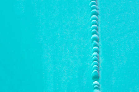 metal texture background with a weld painted blue, industrial background textureの写真素材