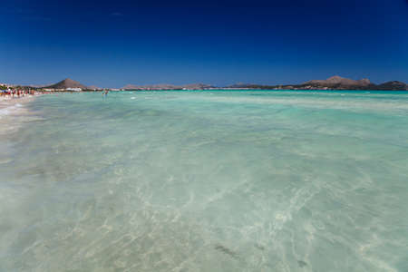 view of a sea bay with azure waterのeditorial素材