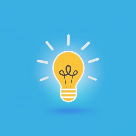 Bulb light ideaのイラスト素材