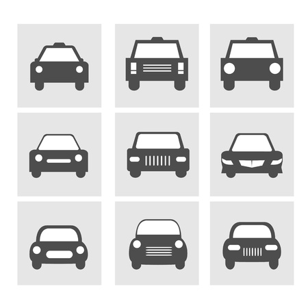 Car icons setのイラスト素材