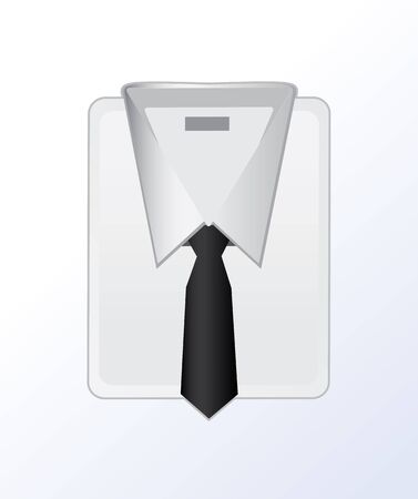 White Formal Stripped Shirt  Iconのイラスト素材