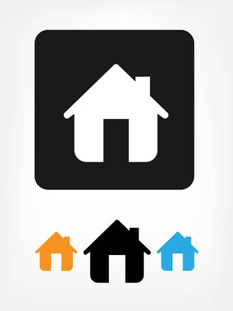 Home iconsのイラスト素材