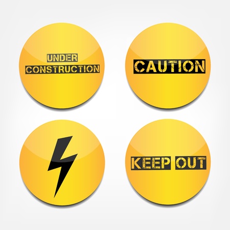 Caution signsのイラスト素材