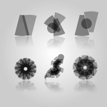 Collectio of Black Design Elementsのイラスト素材