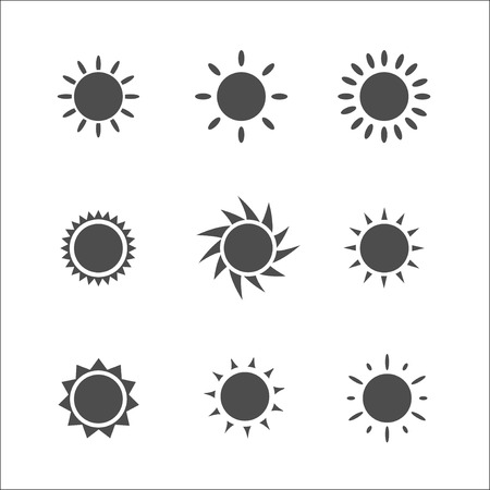 Sun icon. Vector illustration.のイラスト素材