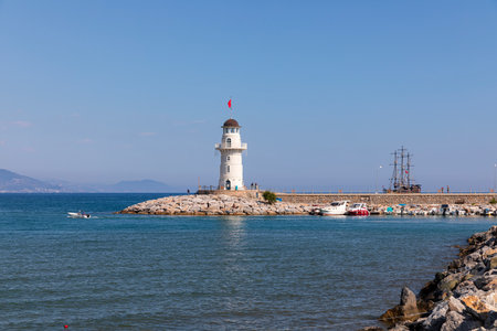 Lighthouse in Alanya. TÃ¼rkiyeの写真素材
