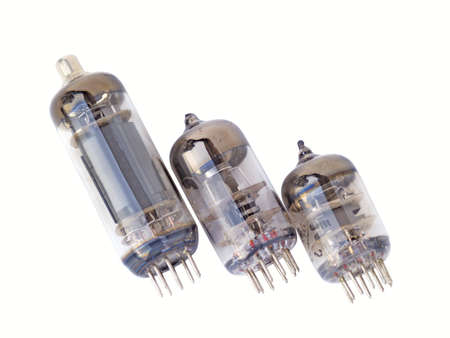 Radio tubes the isolated image on a white backgroundの写真素材