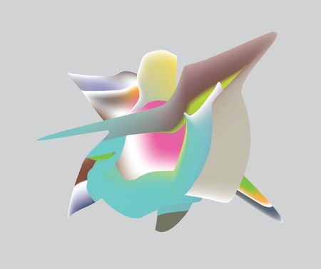  Symbiosis space representation of nature and man のイラスト素材