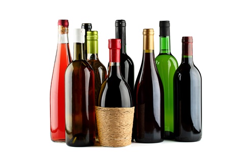 Bottles of wine.の写真素材