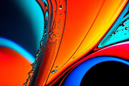 Fractal perfection, colorful, brilliant and charming prospect, creative background, high art.の素材