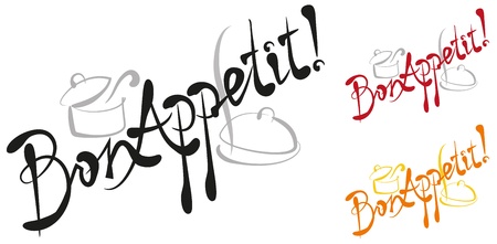 bone appetite inscriptionのイラスト素材