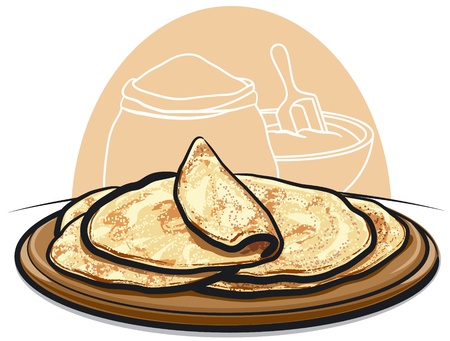 pita breadのイラスト素材