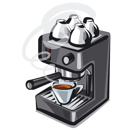 coffee machine のイラスト素材