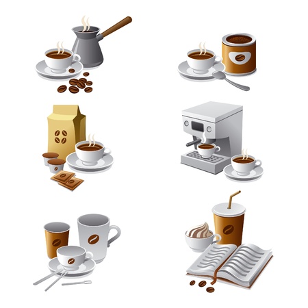coffee icon setのイラスト素材