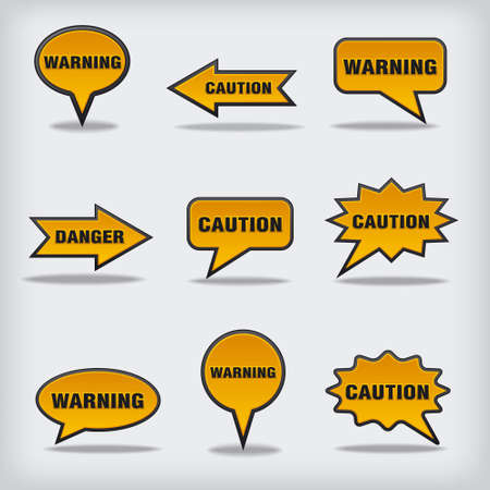 warning bubblesのイラスト素材