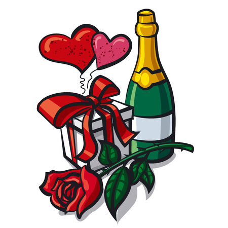 valentine day anniversaryのイラスト素材