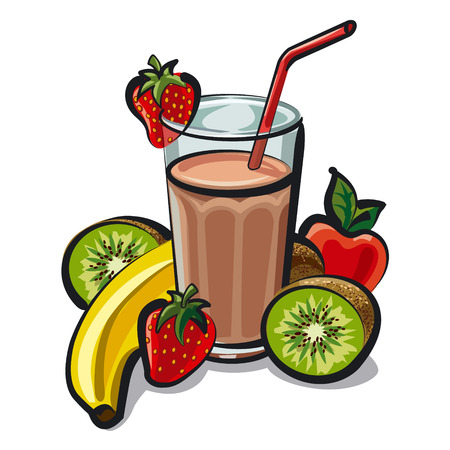 fruit cocktailのイラスト素材