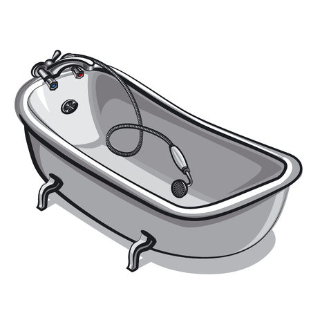 bathtubのイラスト素材