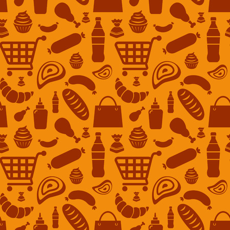 food patternのイラスト素材