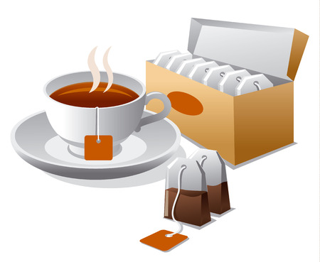 tea bagsのイラスト素材