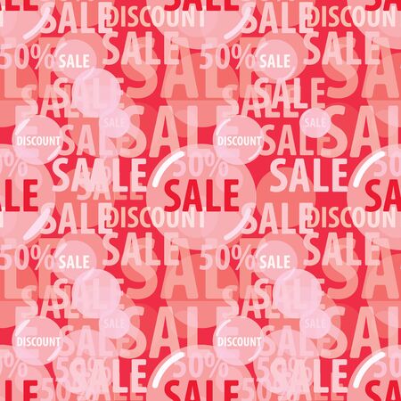 sale seamless patternのイラスト素材