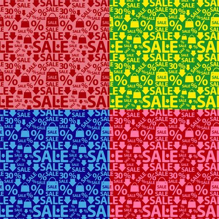 Sale colorful patternsのイラスト素材