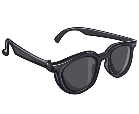 Black sunglasses on the whiteのイラスト素材