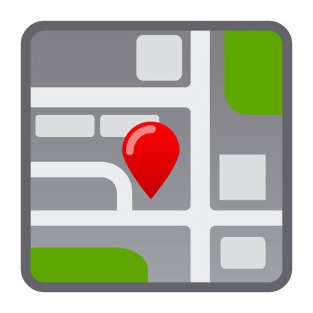 illustration of the navigation map location icon