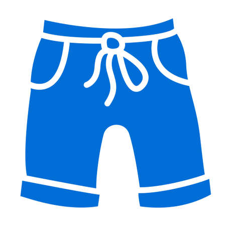 beach shorts for vacation and beach resort colorful iconのイラスト素材