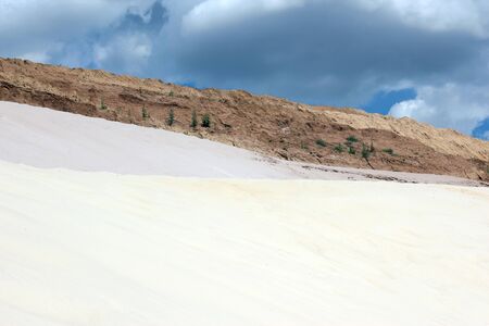 sandy shore high different shadesの写真素材