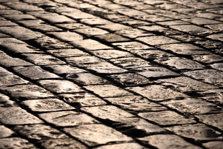 pavement close up in the sunlightの写真素材