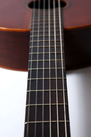 the fragment of classical guitar closeupの写真素材