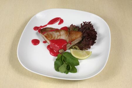 pork in tomato sauce with lemon and herbs
