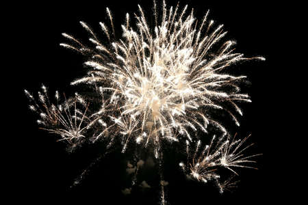 colorful fireworks in the night skyの写真素材