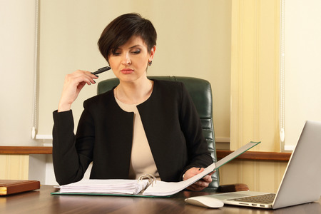 successful business woman in the officeの写真素材