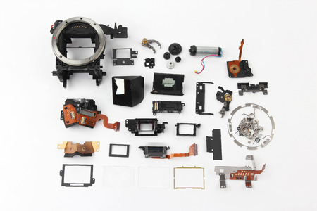 examined in detail the electronic shutter digital cameraの写真素材