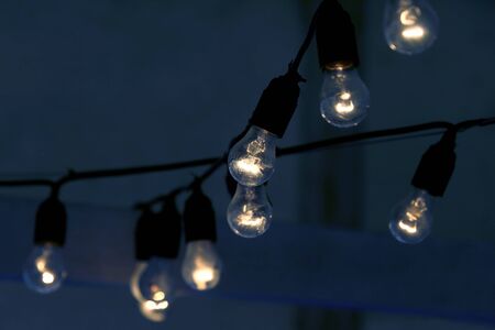 included hanging electric lampの写真素材