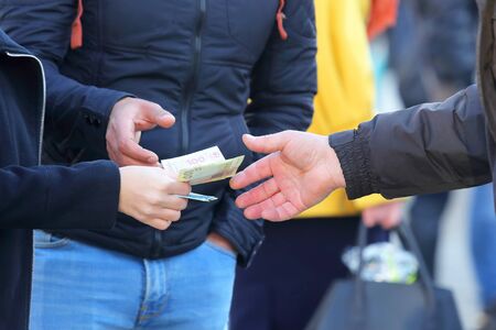 people send each other money for the goods