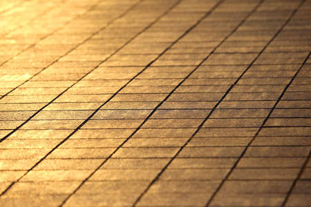 street tiles in the reflection of the sunlight
の写真素材