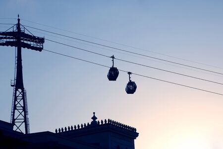 the passenger cabin cable carの写真素材