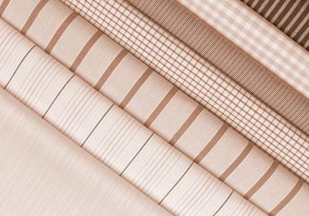 Set different texture cotton colored fabric. Background abstraction of factory textile material.の写真素材