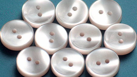 shiny buttons very close macroの写真素材