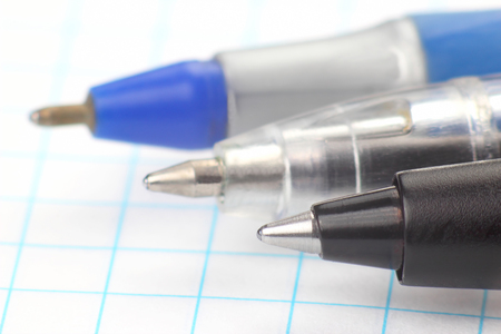 the tip of a pen for the background of the white paperの写真素材